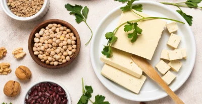 Tofu, Hülsenfrüchte, Soja-Produkte und laktosefreie Alternativen