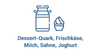 Dessert-Quark, Frischkäse, Milch, Sahne, Joghurt