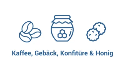 Kaffee, Gebäck, Konfitüre & Honig